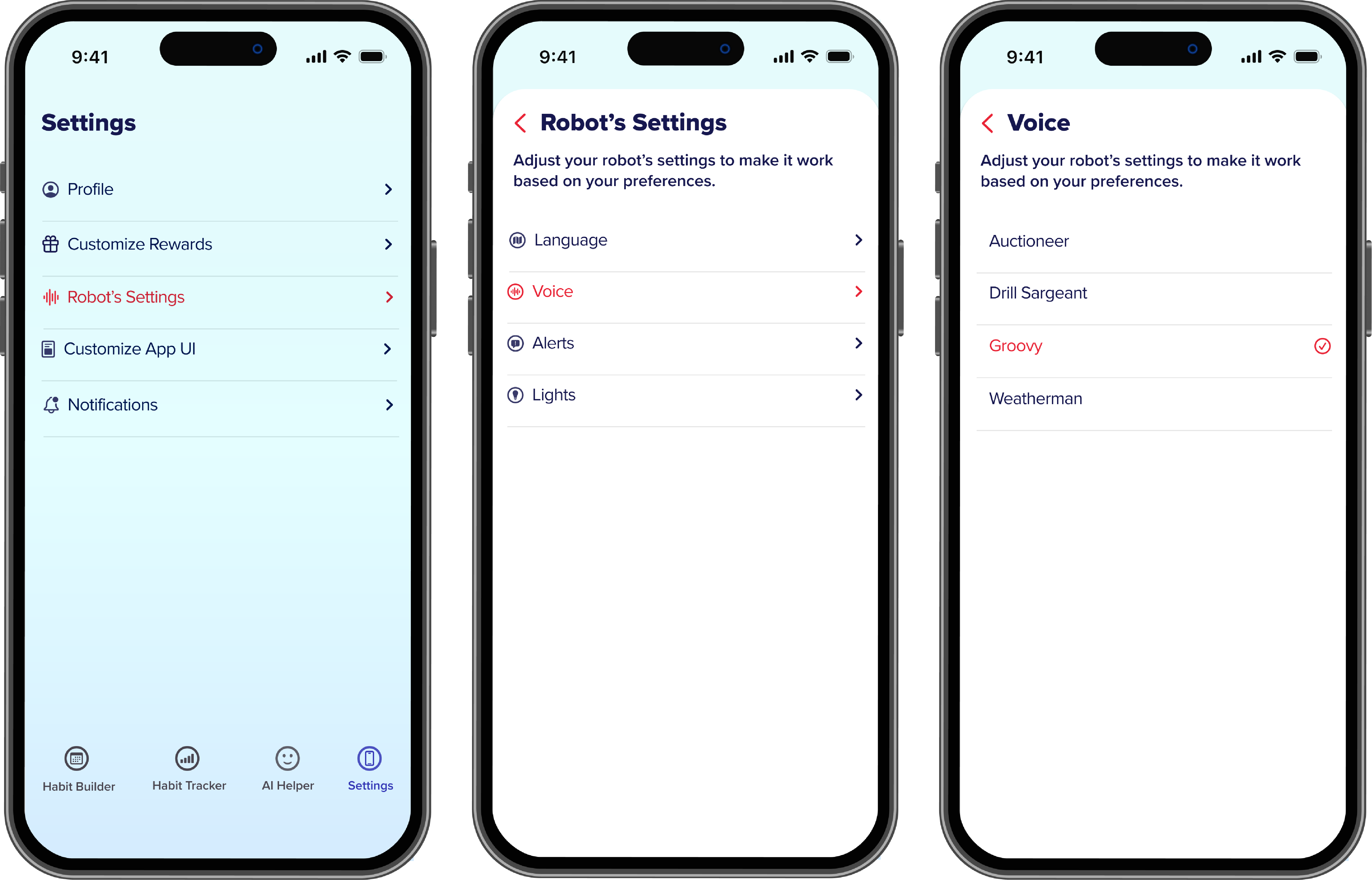 Habit Groovy with Voice Features